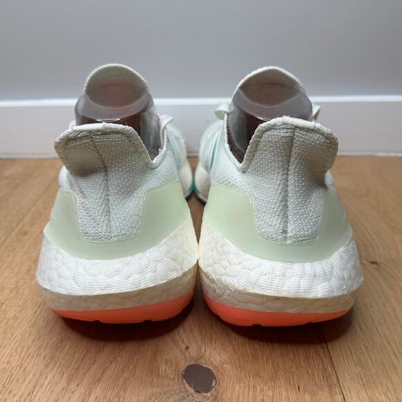 Adidas Women's Ultra Boost 22 Heat.RDY White Iridescent Running Athletic Sneaker - Picture 4 of 11